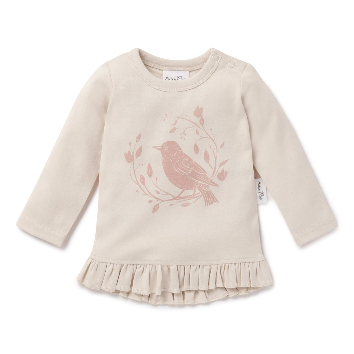 Song Bird Print LS Top