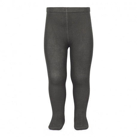 PLAIN STITCH BASIC TIGHTS ASPHALT