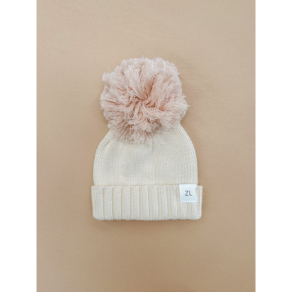 BEANIE | COLOUR BLOCK | NUDE