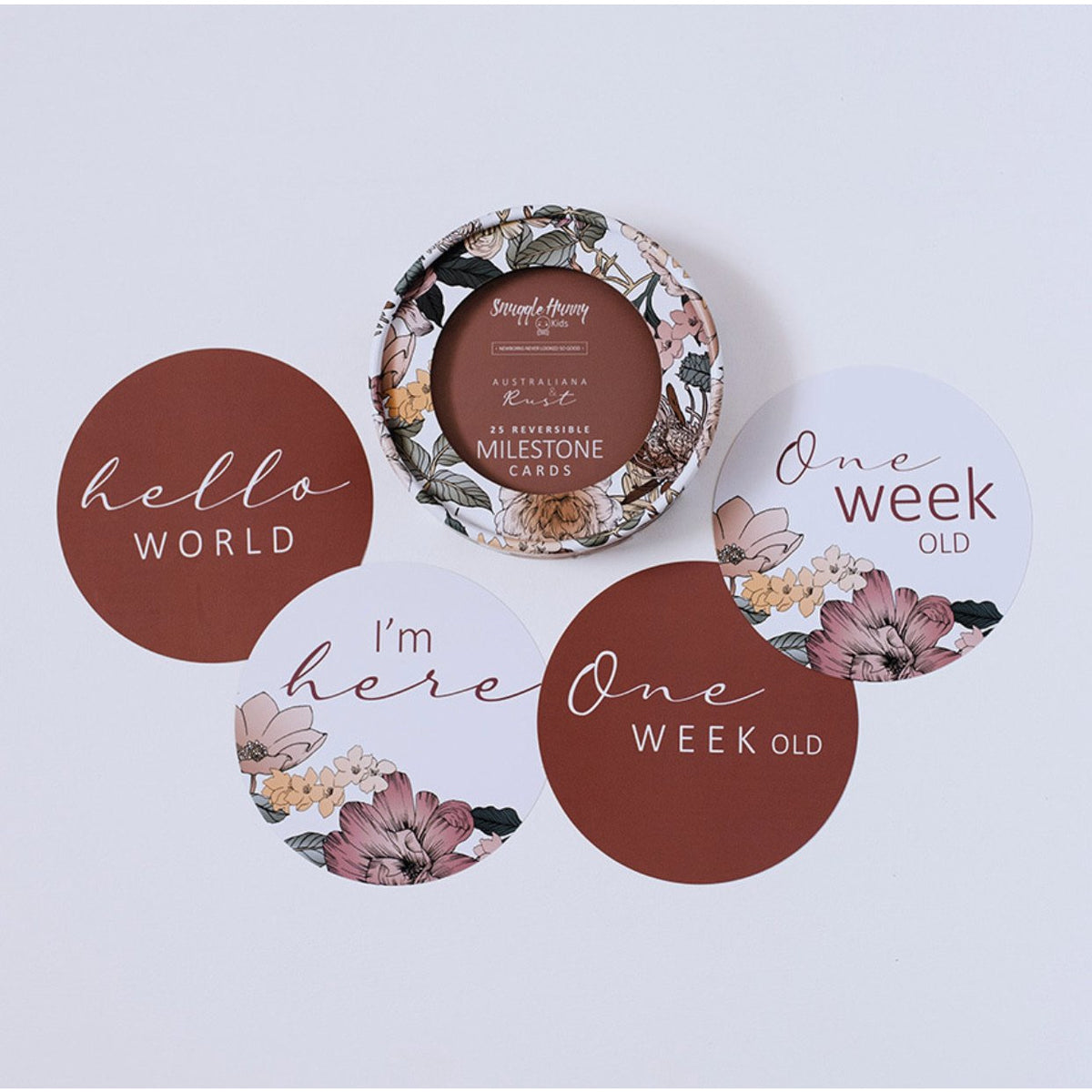 Australiana &amp; Rust Reversible Milestone Cards