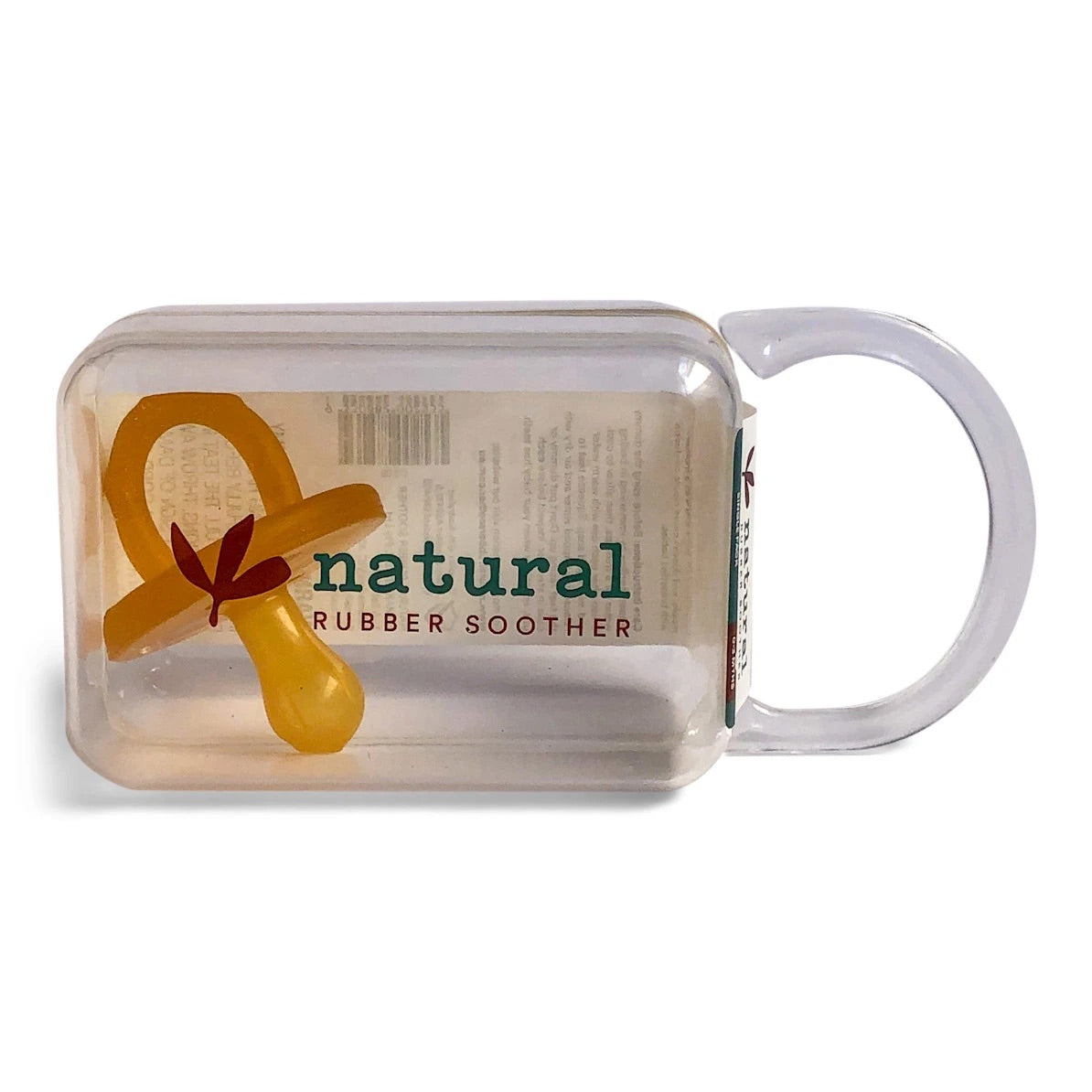 Single Round Natural Rubber Soother | Dummy in Reusable Case