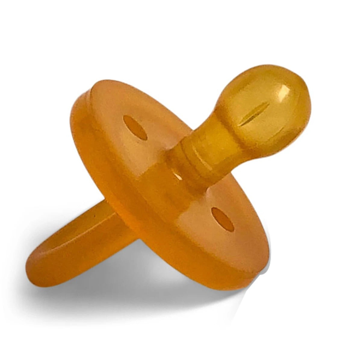 Single Round Natural Rubber Soother | Dummy in Reusable Case