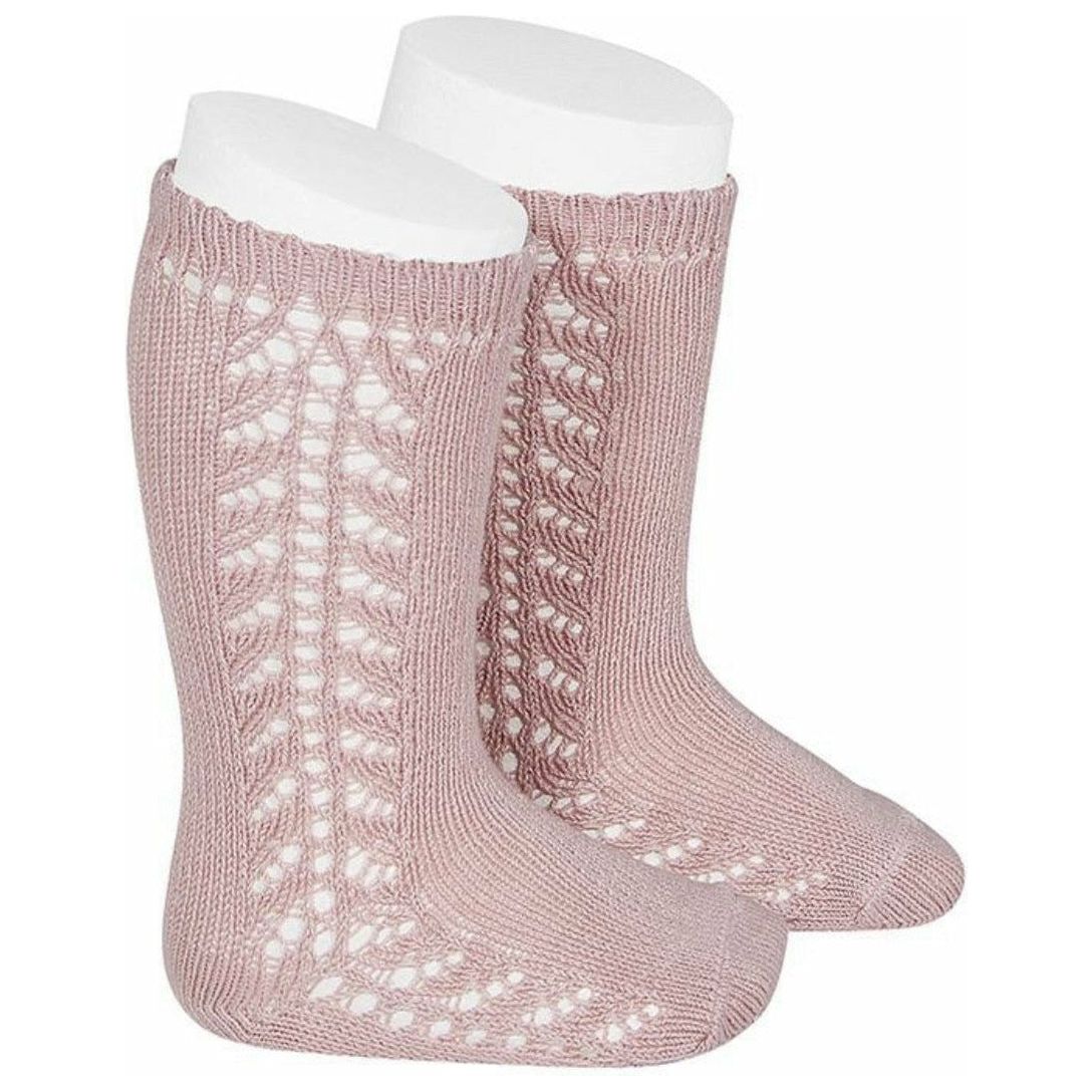Ćondor Side Openwork Lace Knee High