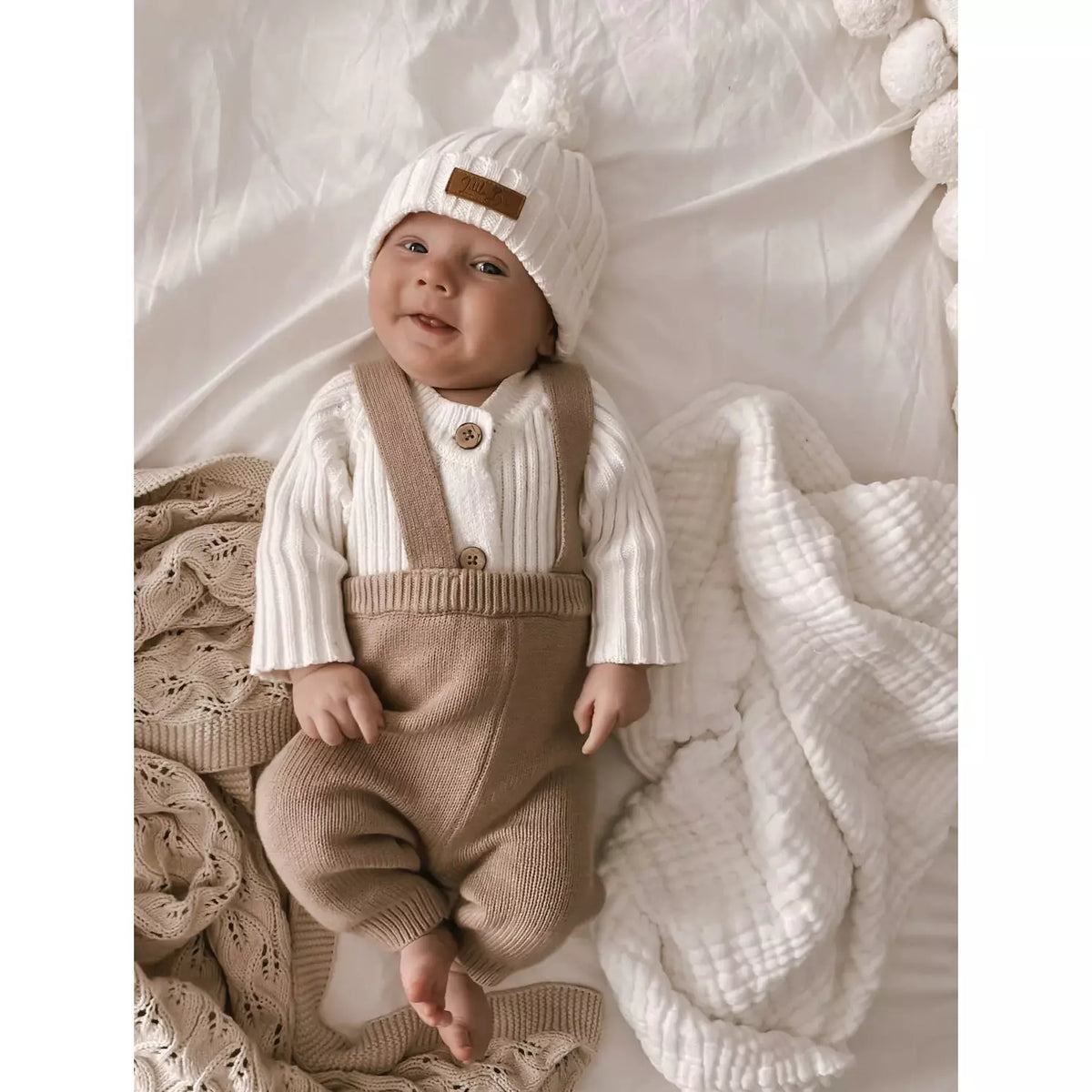 Knitted Suspenders ~ Cacao