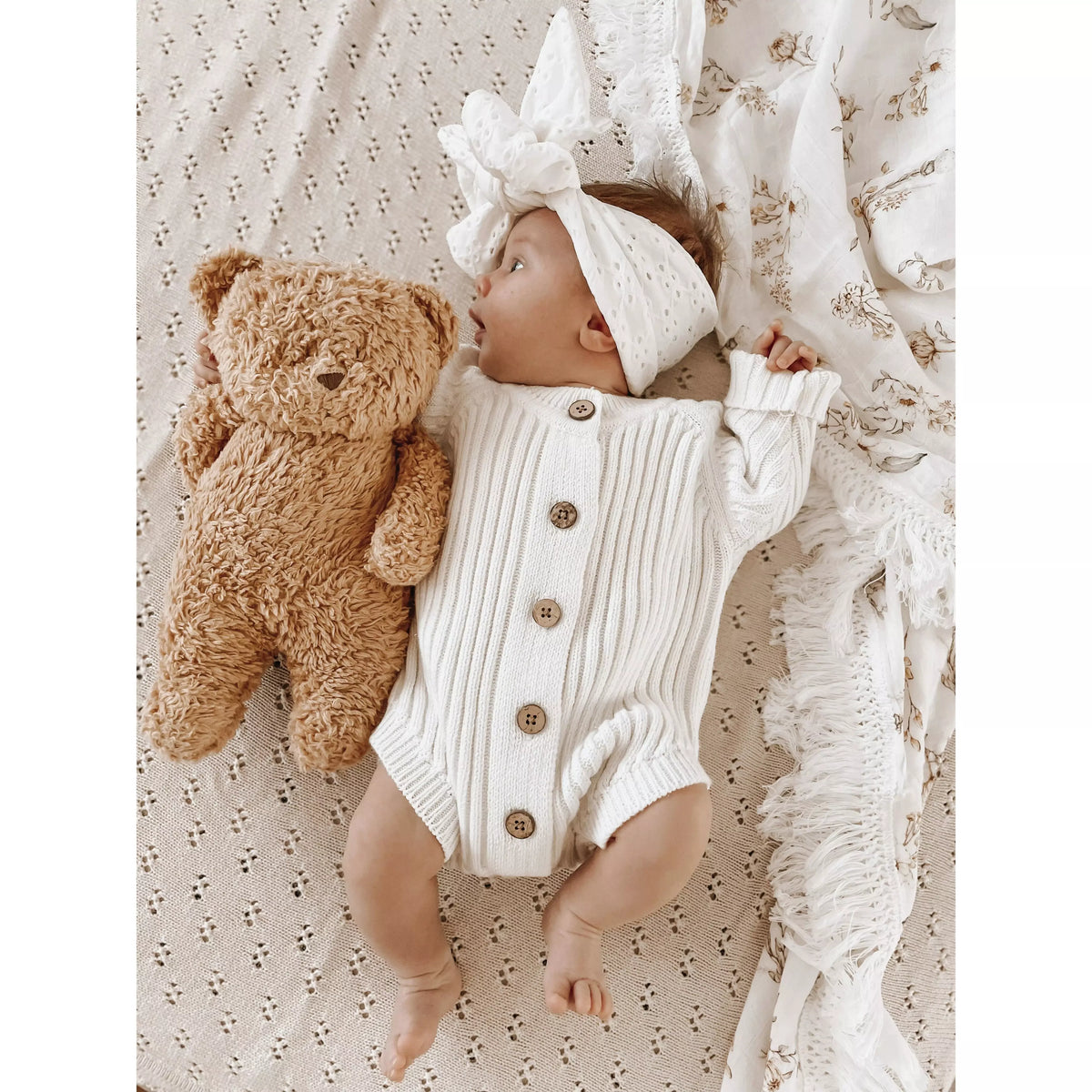 Ribbed Onesie - Milk