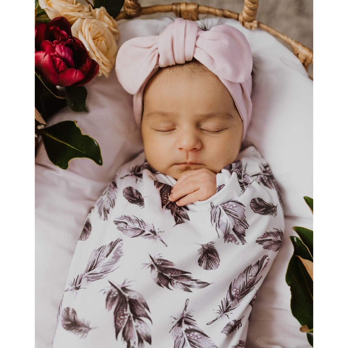 Quill Snuggle Swaddle &amp; Beanie Set