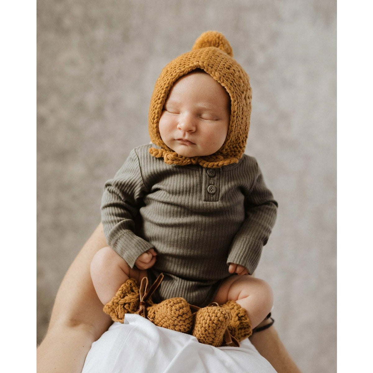 Merino Wool Bonnet &amp; Booties