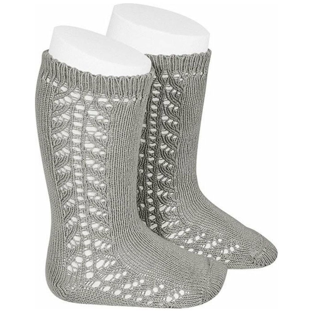Ćondor Side Openwork Lace Knee High
