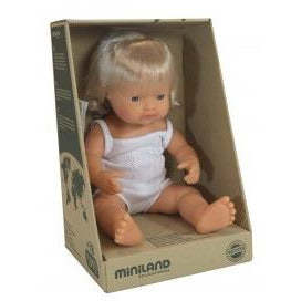 Miniland Doll - Anatomically Correct Baby, 38 cm