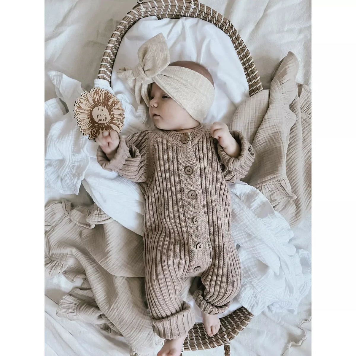 Ribbed Romper - Cacao