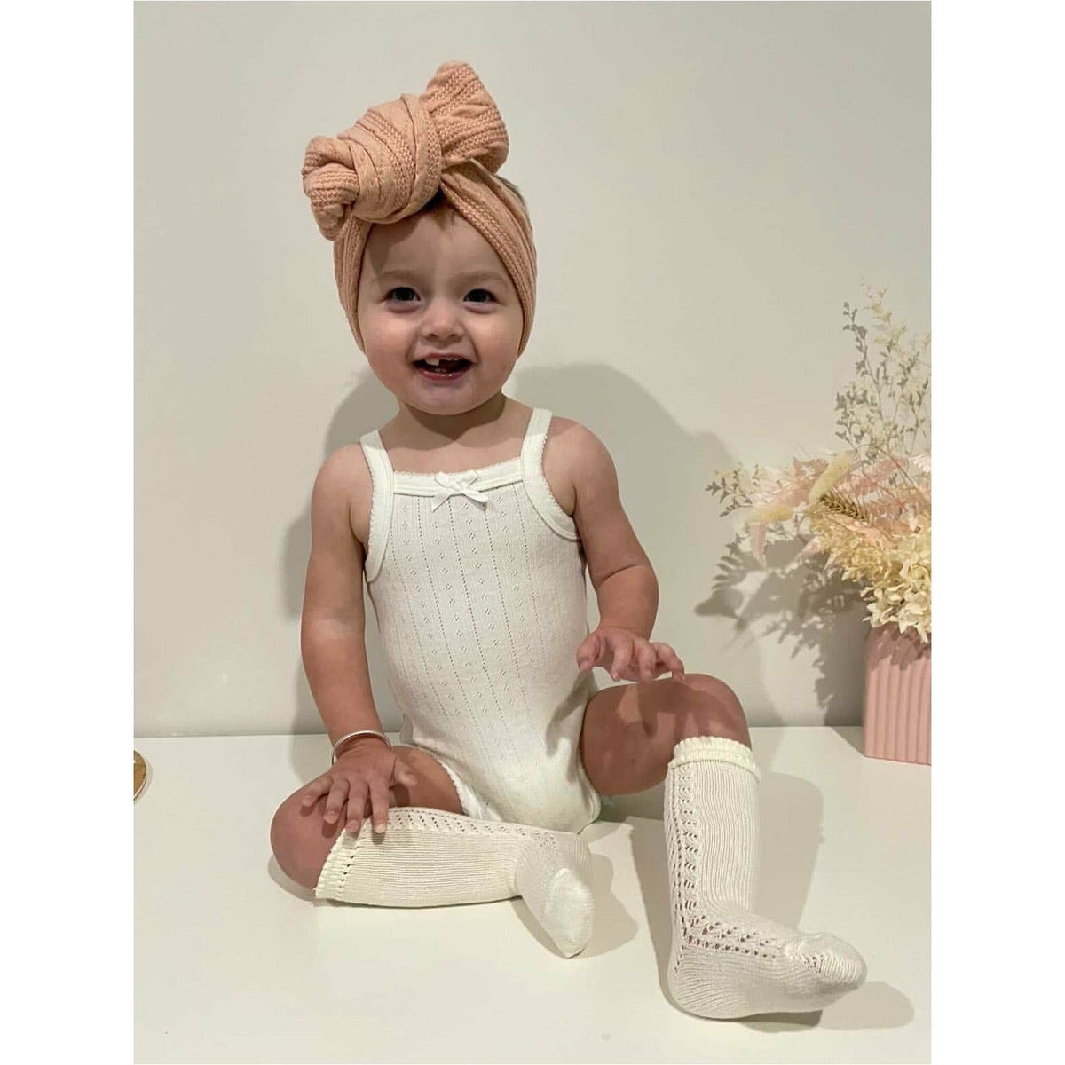 Ćondor Side Openwork Lace Knee High