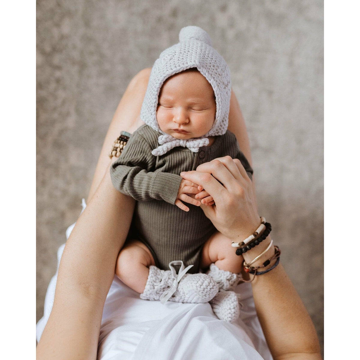 Merino Wool Bonnet &amp; Booties