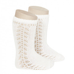 Ćondor Side Openwork Lace Knee High