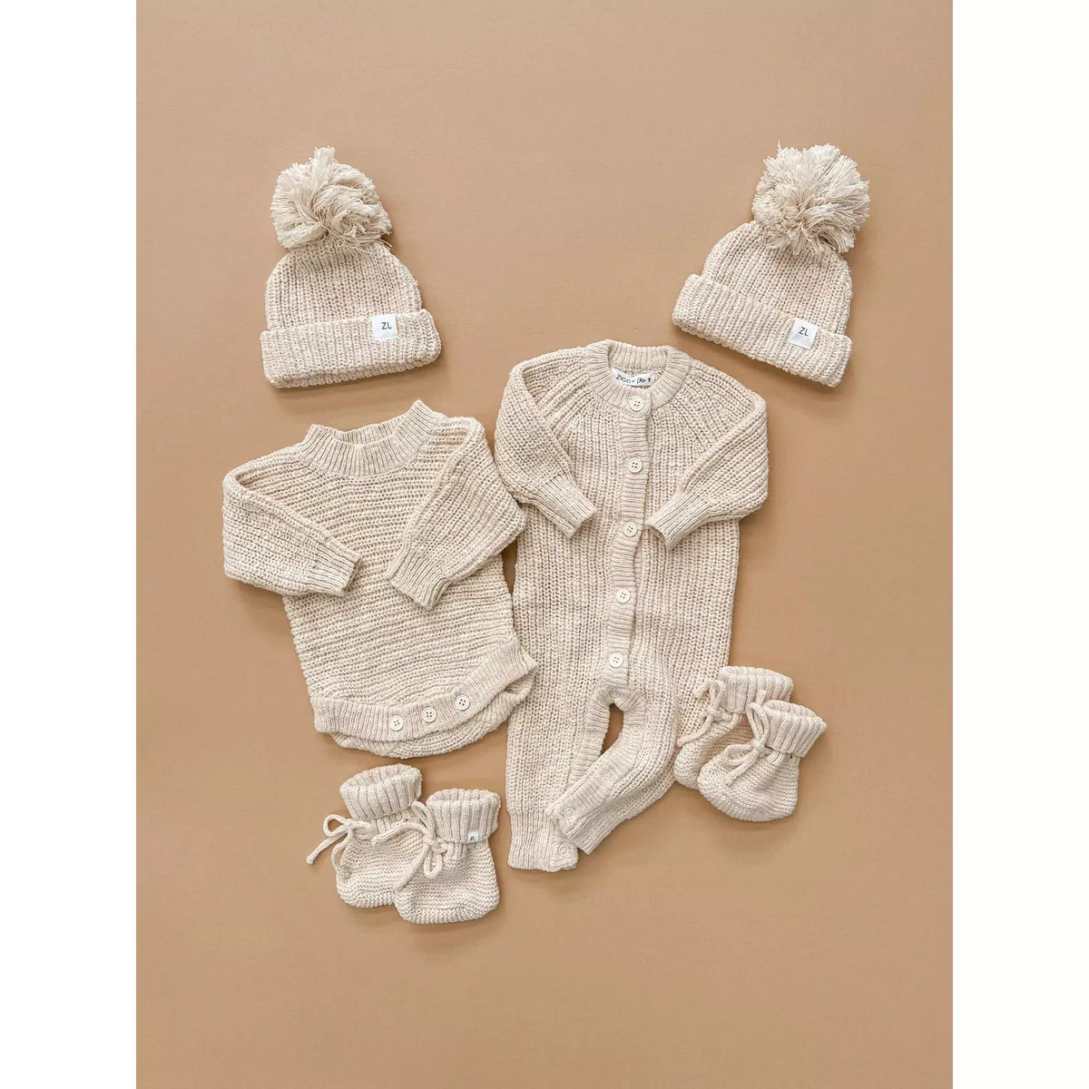 CLASSIC KNIT ROMPER | CHUNKY TEXTURED | HONEY