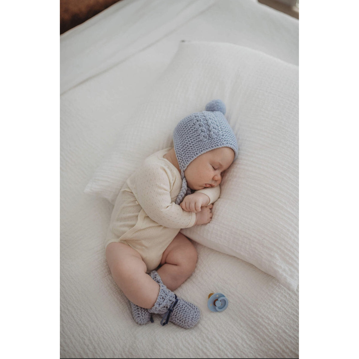 Merino Wool Bonnet &amp; Booties