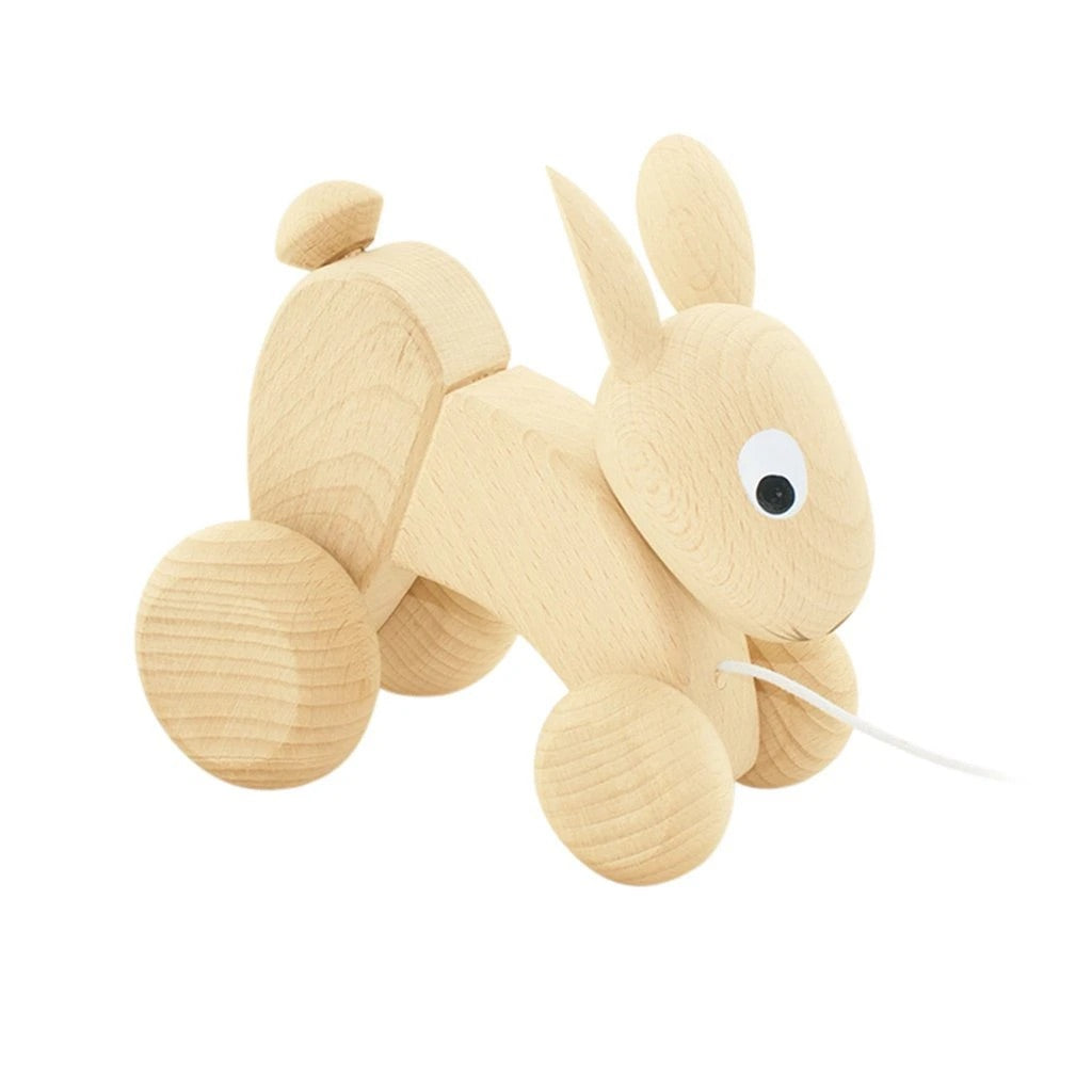 Wooden Pull Along Rabbit - Luna