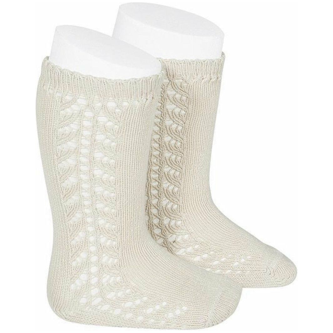 Ćondor Side Openwork Lace Knee High