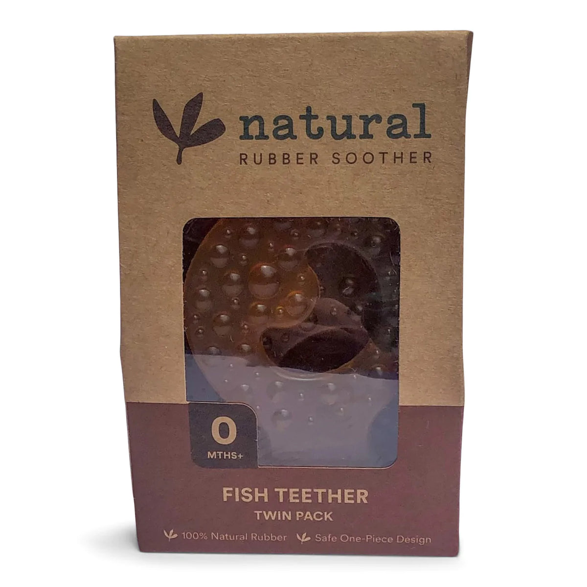 Twin Natural Rubber Teether | Eco Packaging