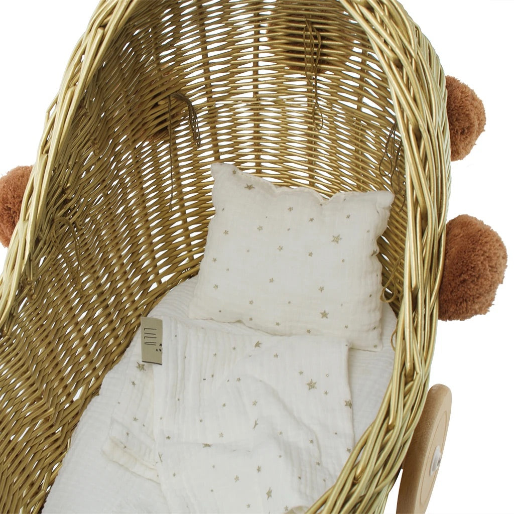 LiLu Dolls Wicker Pram