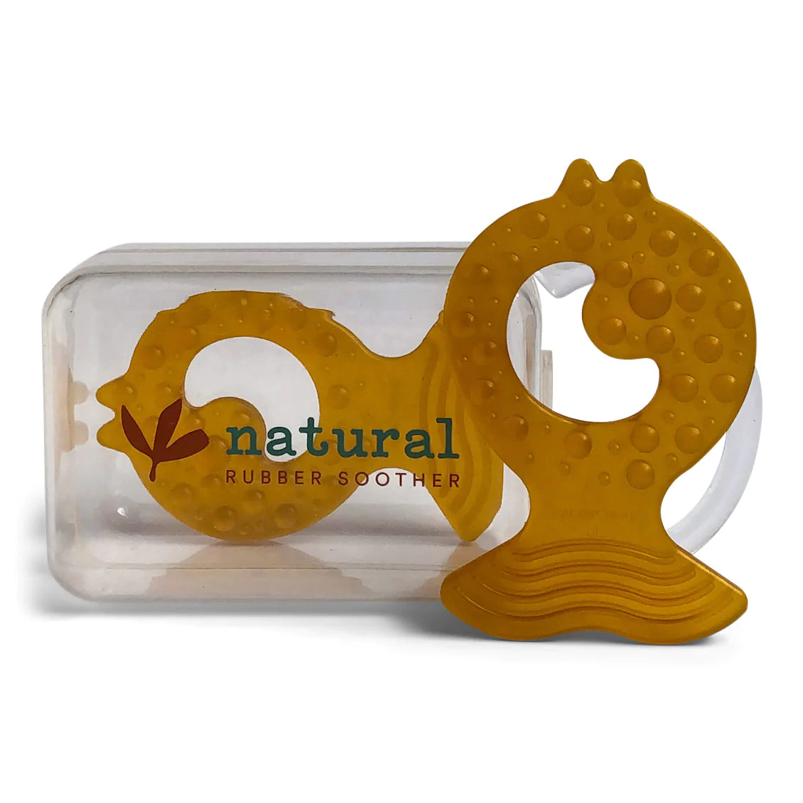 Twin Natural Rubber Teether | Teether in Reusable Case