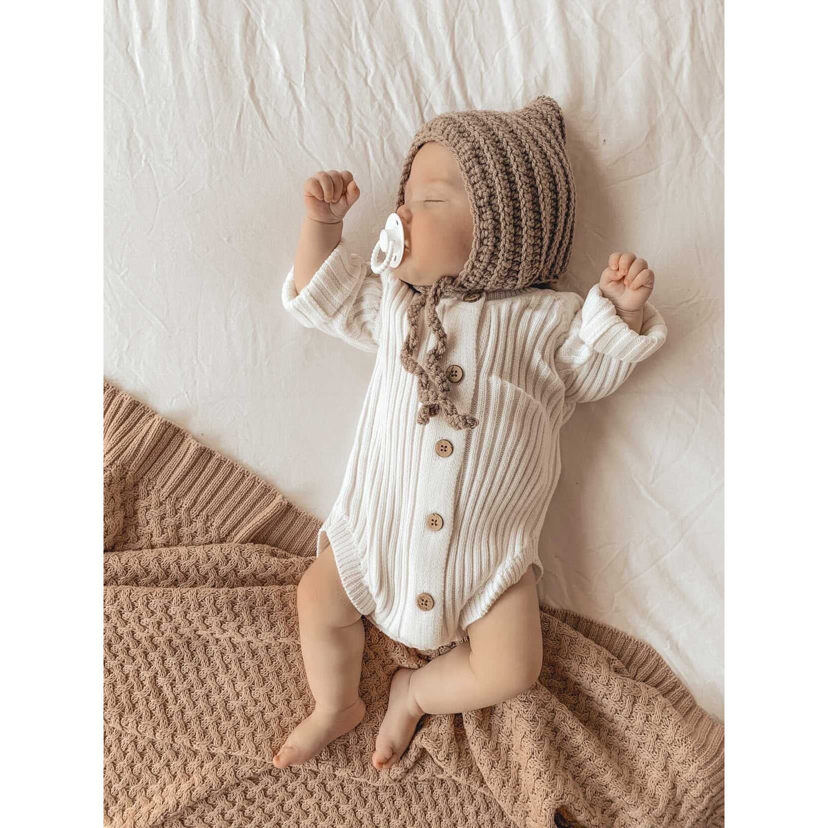 Ribbed Onesie - Milk