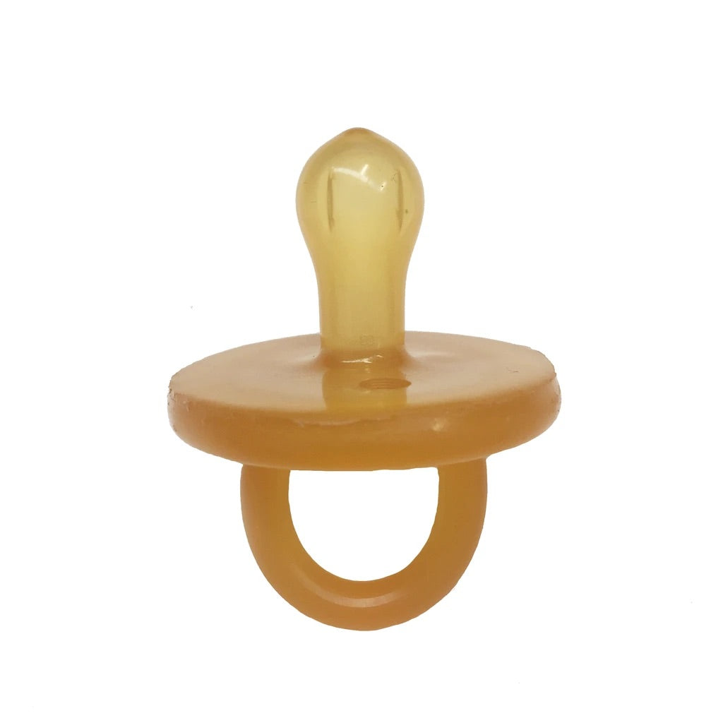 Single Round Natural Rubber Soother | Dummy in Reusable Case
