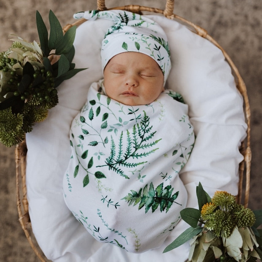 Enchanted Snuggle Swaddle &amp; Beanie Set