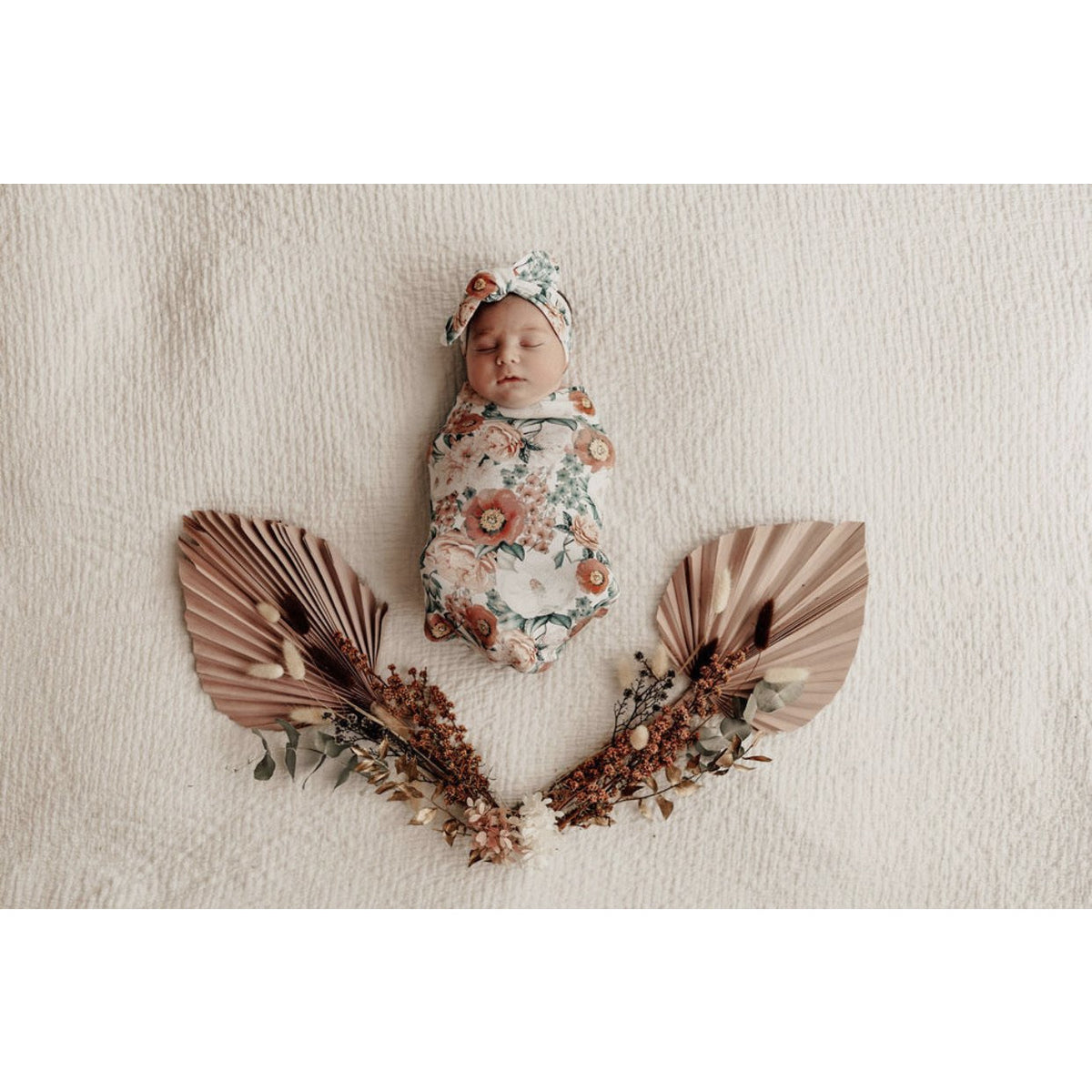 Florence | Snuggle Swaddle &amp; Topknot Set