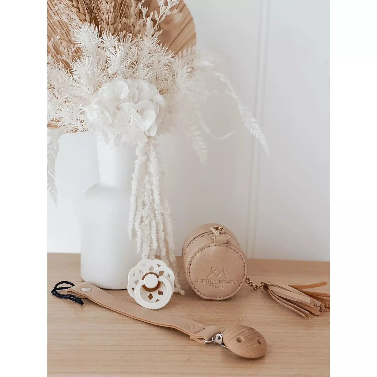 Vegan Leather Dummy Clip - Nude