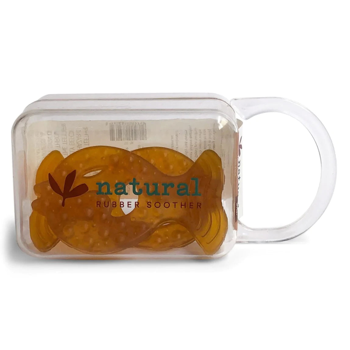 Twin Natural Rubber Teether | Teether in Reusable Case