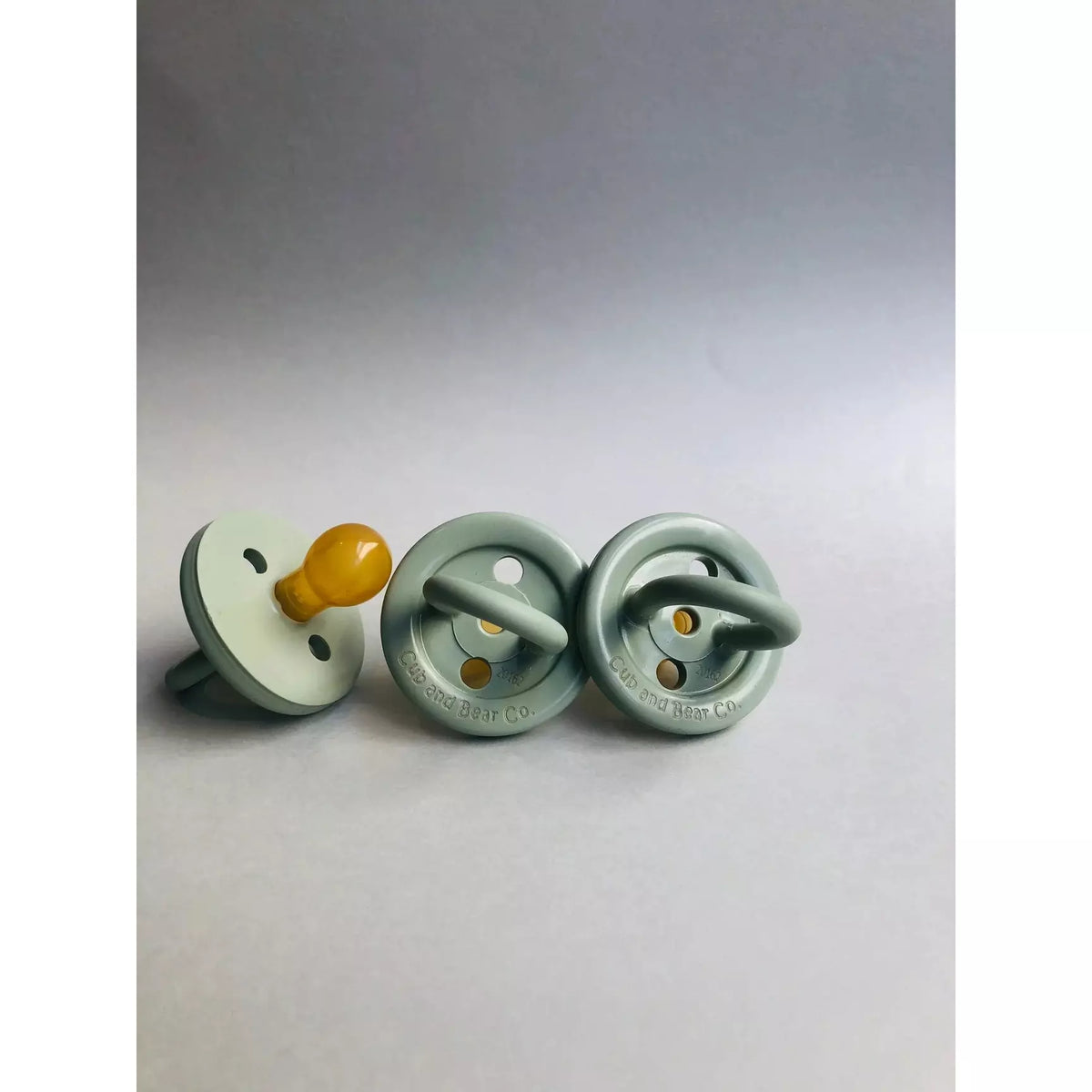 Sage Green Natural Rubber Dummy | Cub &amp; Bear Co