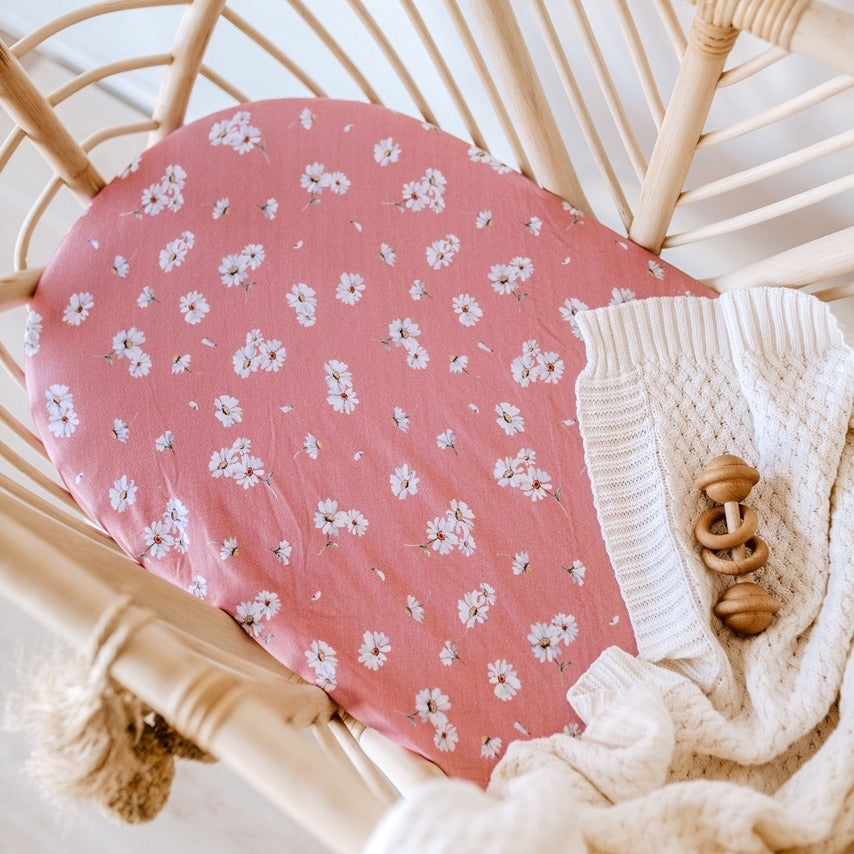 Daisy Bassinet Sheet / Change Pad Cover