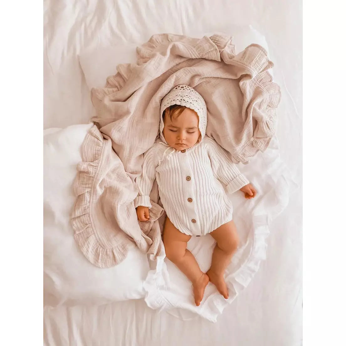 Ribbed Onesie - Milk