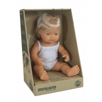 Miniland Doll - Anatomically Correct Baby, 38 cm